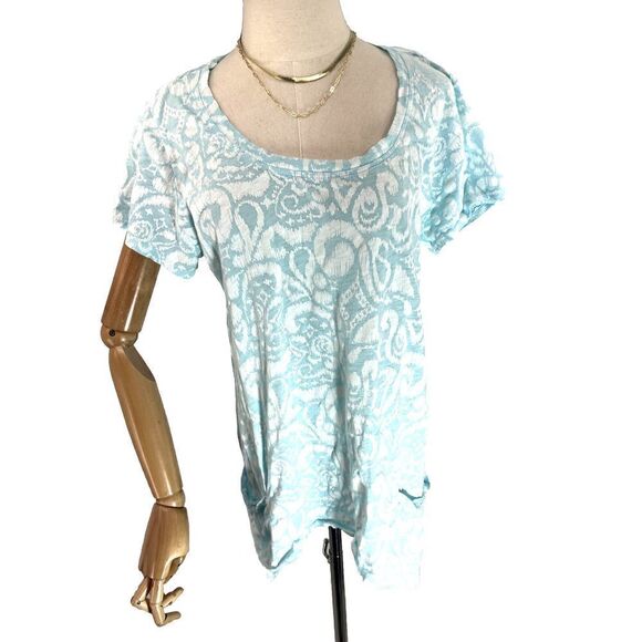 Fresh Produce Shirt Cut Out Back Shoulders Wander Twin Short Sleeves XL - Picture 13 of 13